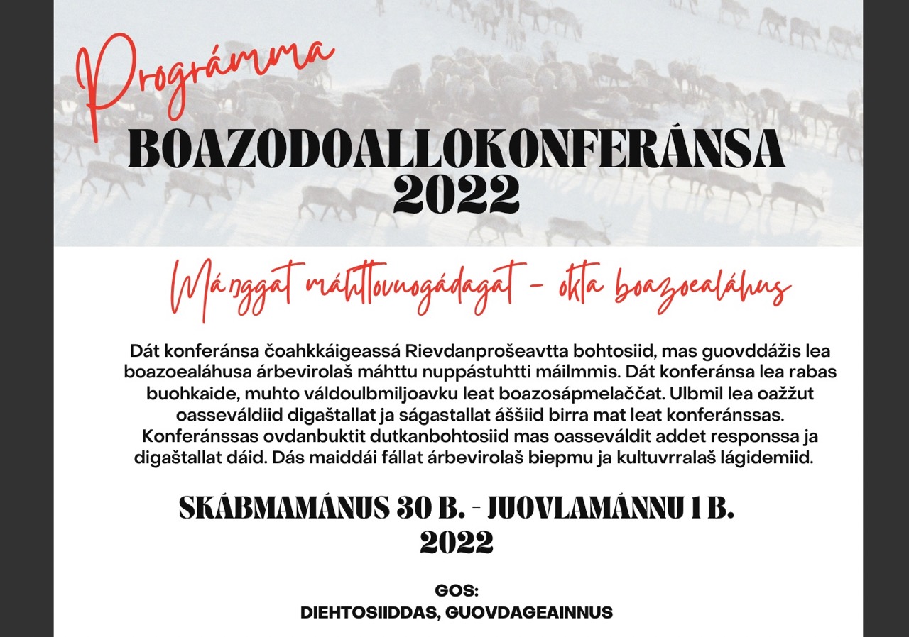 Prográmma Boazodoallokonferánsa 2022
