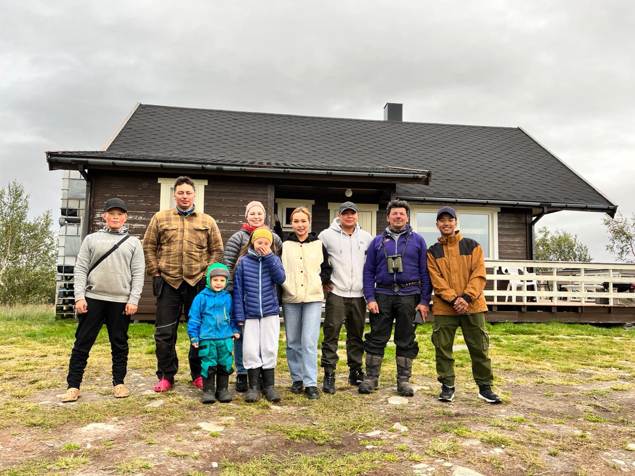 Young Dukha reindeer herders visit reindeer herding areas in Norway