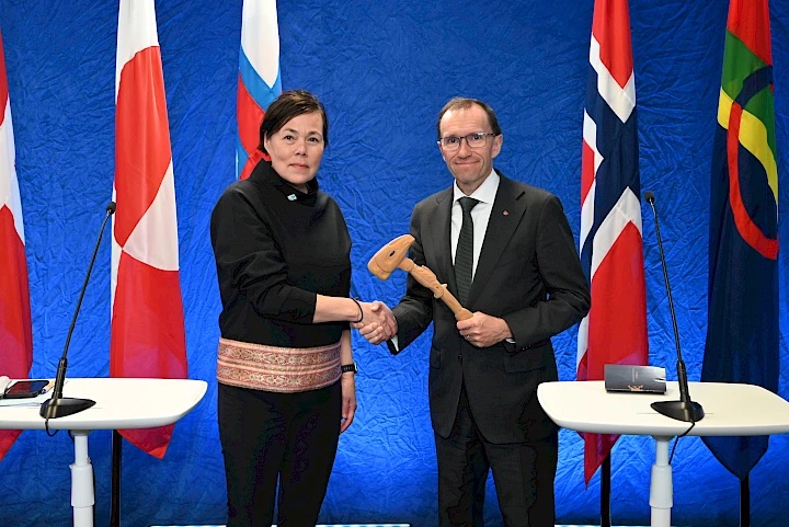 Norway handed the Arctic Council gavel over to the Kingdom of Denmark