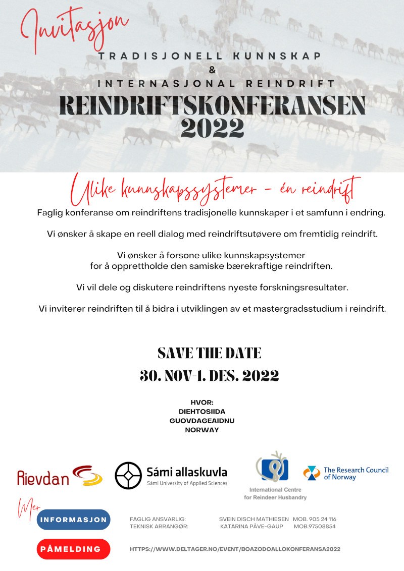Program for Reindriftskonferansen  2022 